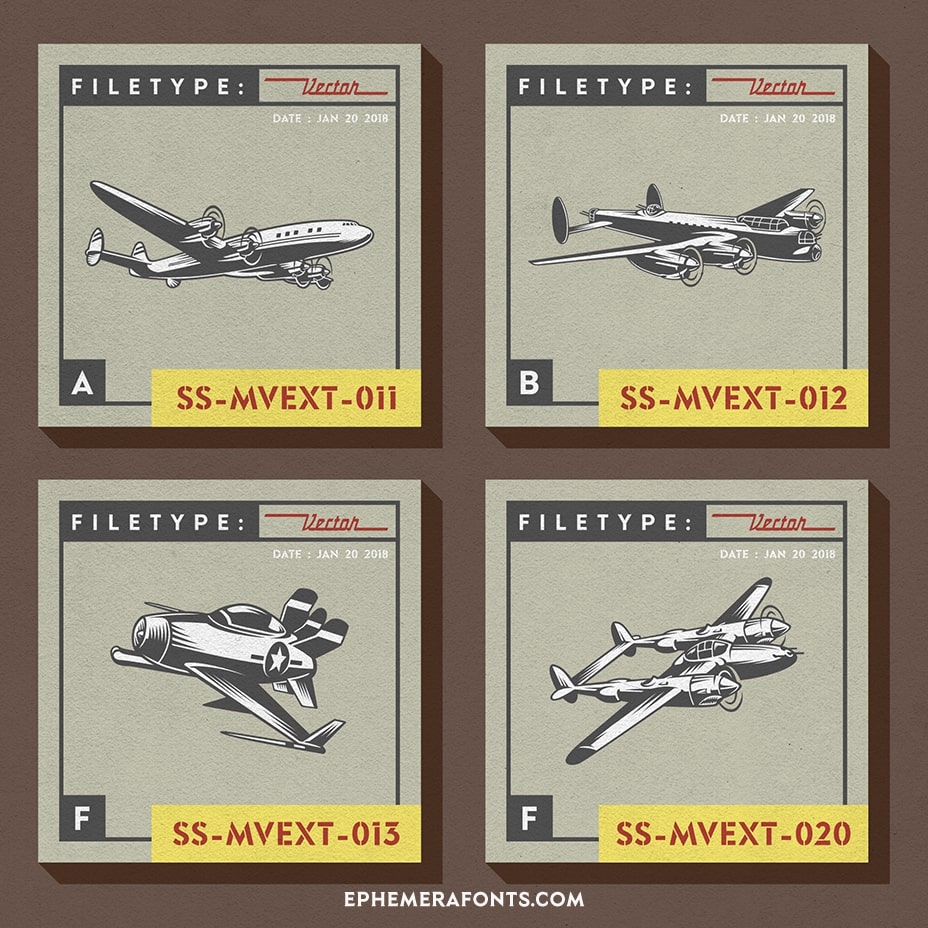 Airplane Illustrations Part 4