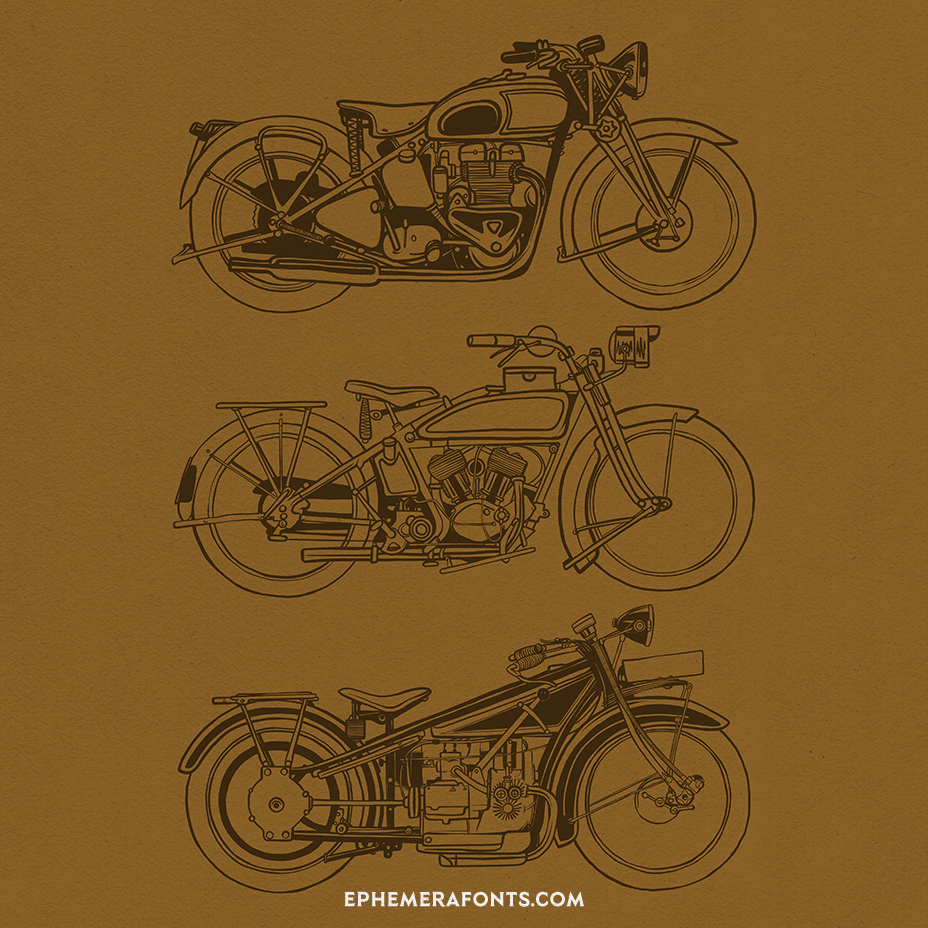 Classic Motorcyle Set 01