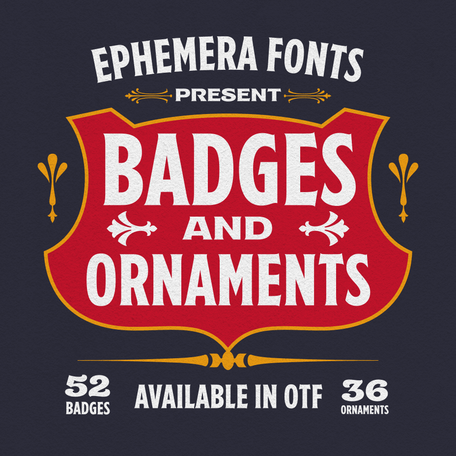 Ephemera Badges & Ornaments