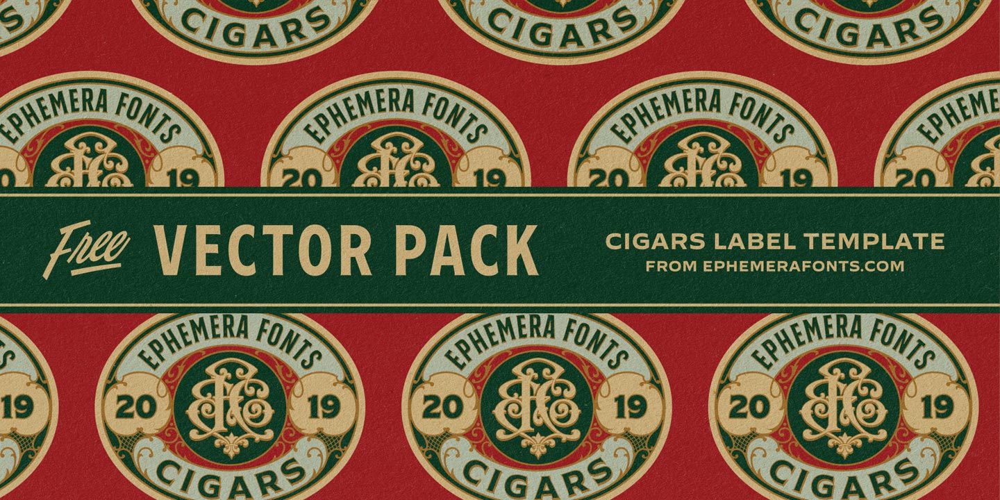 Freebies 15 - Cigar Label Template