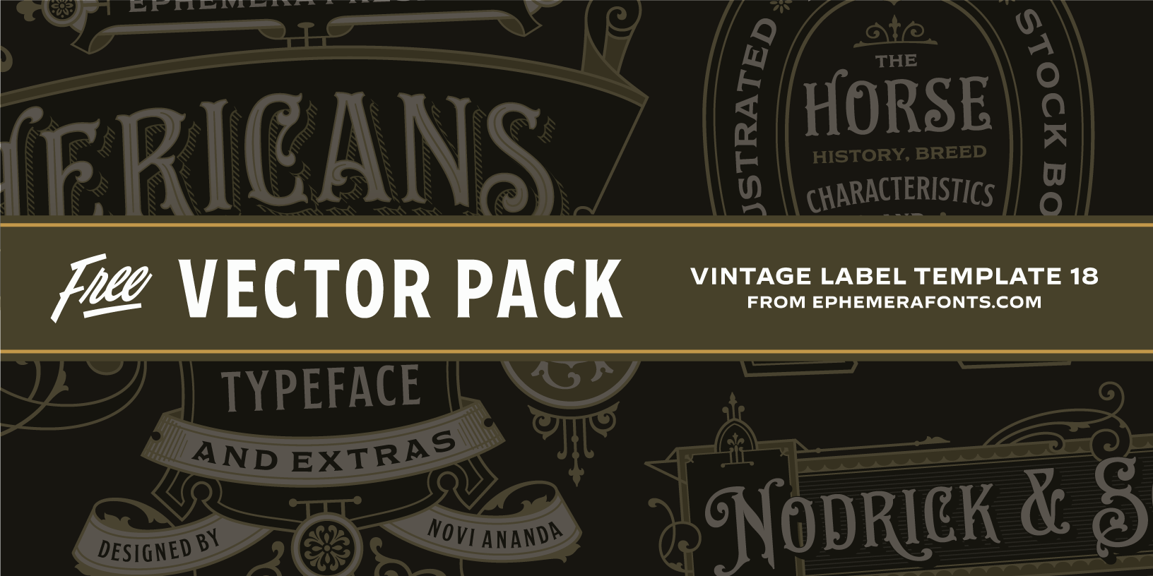 Freebies 18 - Vintage Label Template