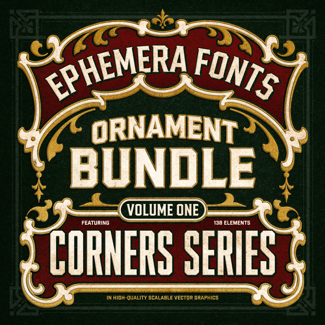 Ephemera Fonts Ornament Bundle Vol.1