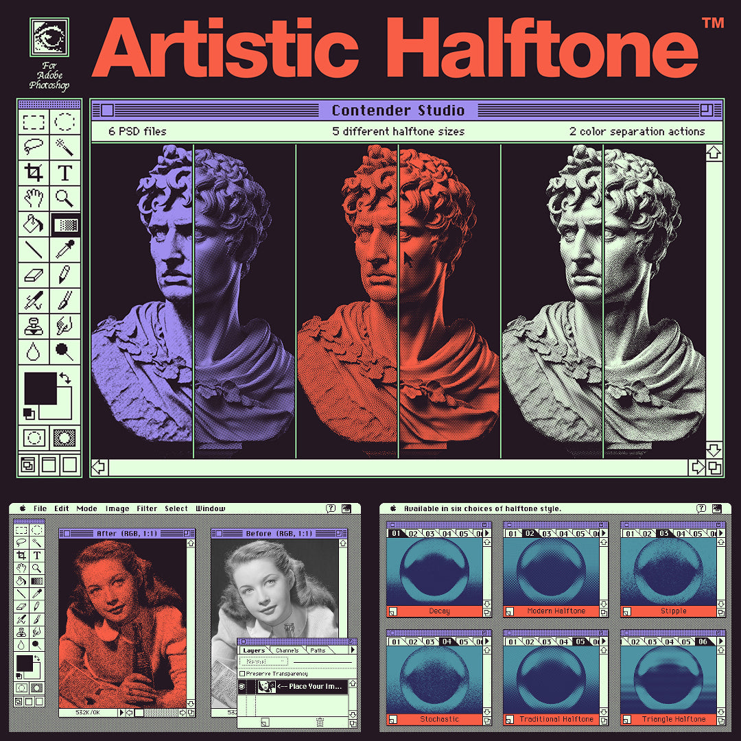 Artistic Halftone PS Actions