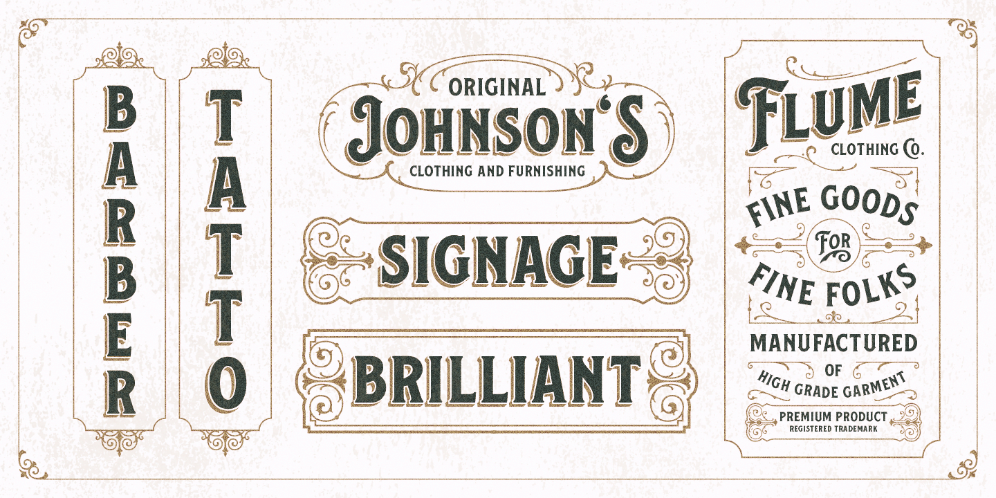 Balford Font & Ornaments - Ephemera Fonts