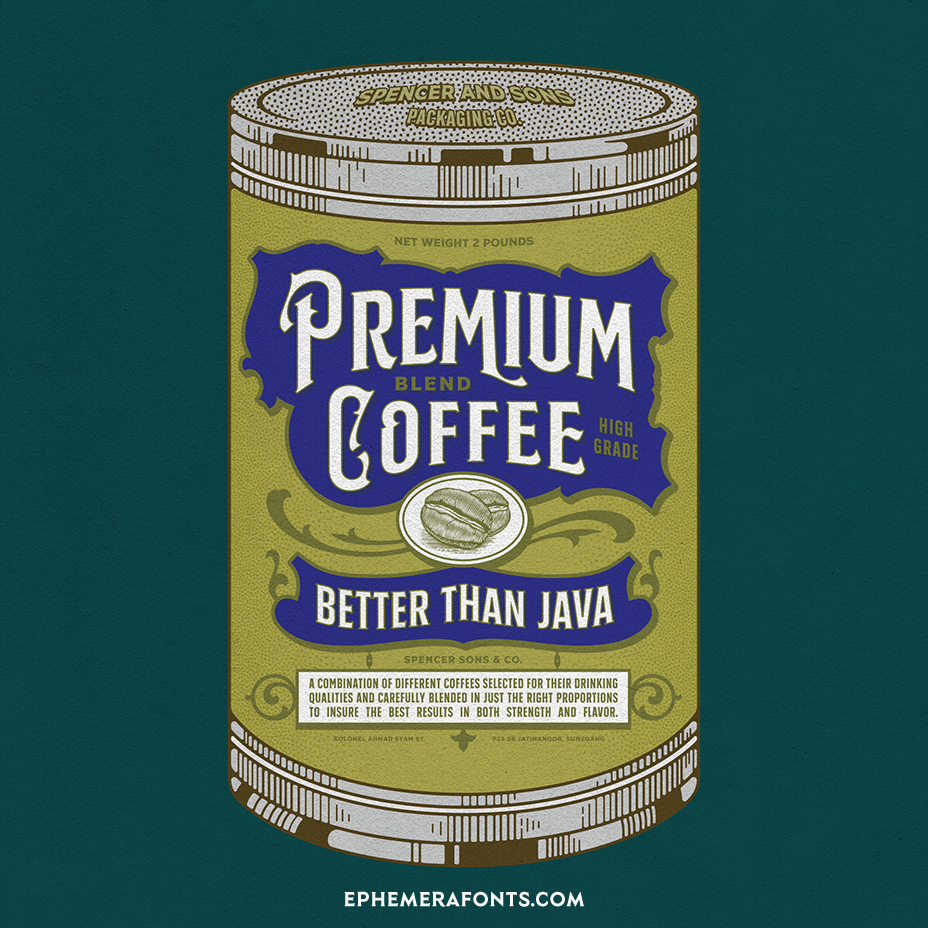 Vector Pack - Coffee Can Illustration 01 – Ephemera Fonts