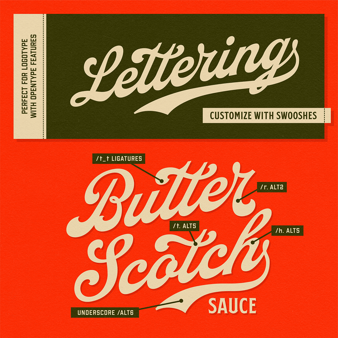 Payable Font Vintage Script Fonts - NS Drippy – Ephemera Fonts