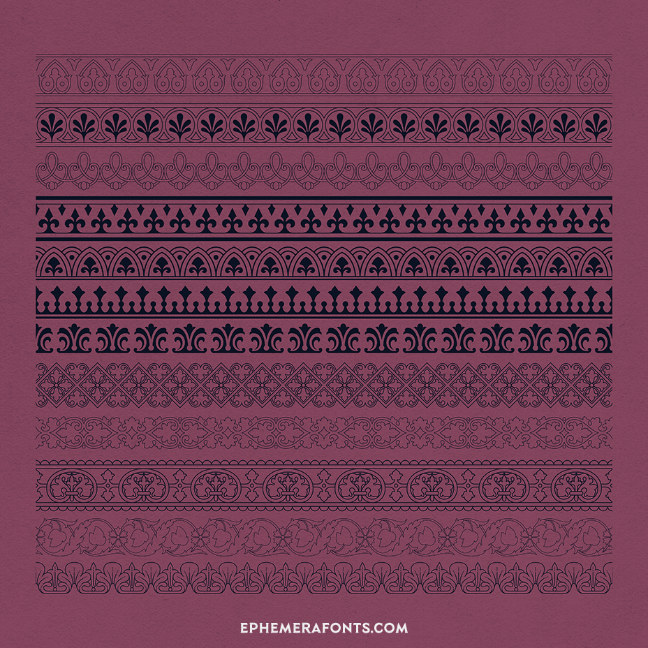 Ephemera Border Elements 08 | Ephemera Fonts