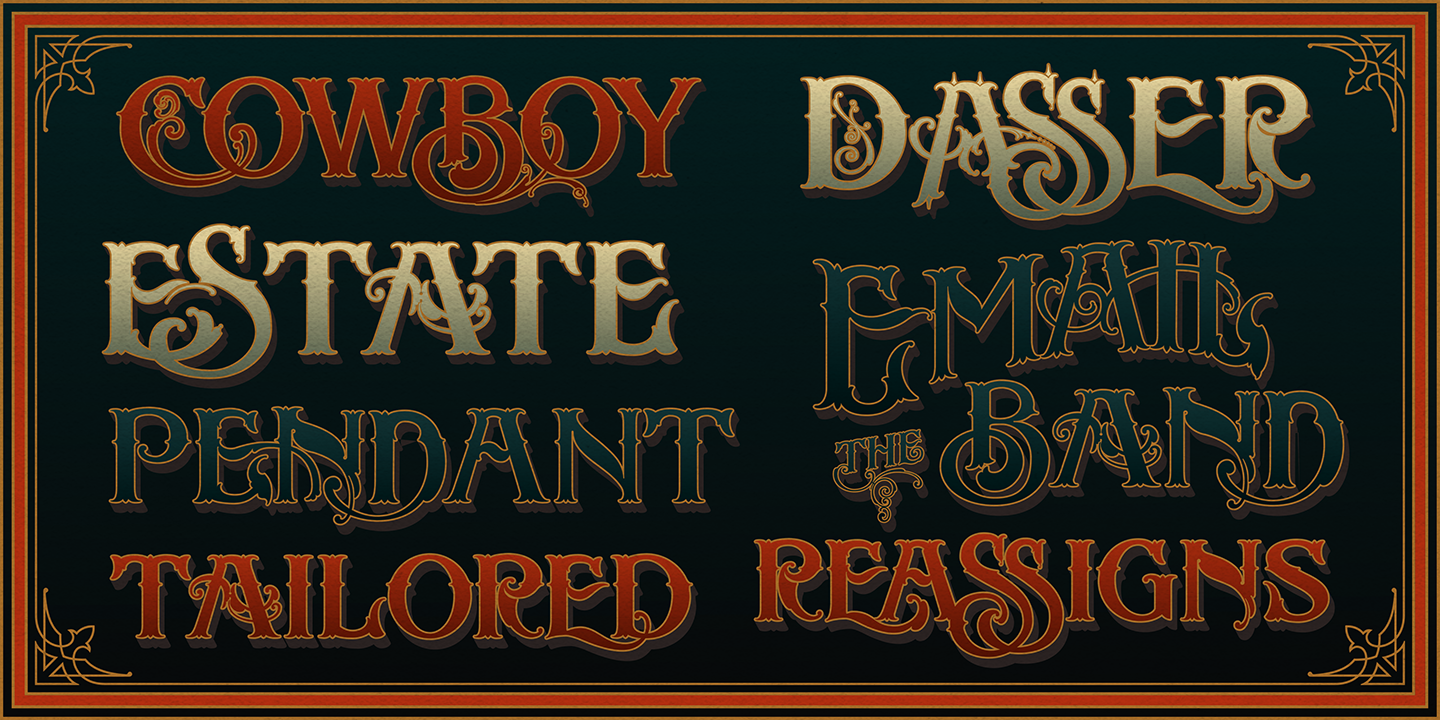Lasso Script Font NBW Lasso Fonts | Ephemera Fonts