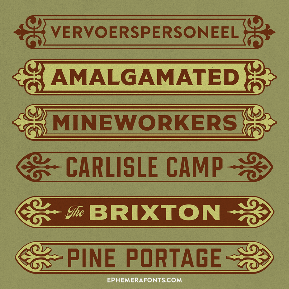Ephemera Panels 05 | Ephemera Fonts