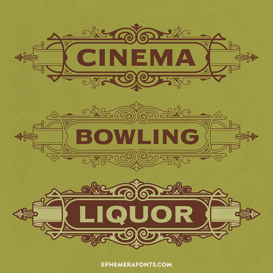 Ephemera Panels 27 | Ephemera Fonts