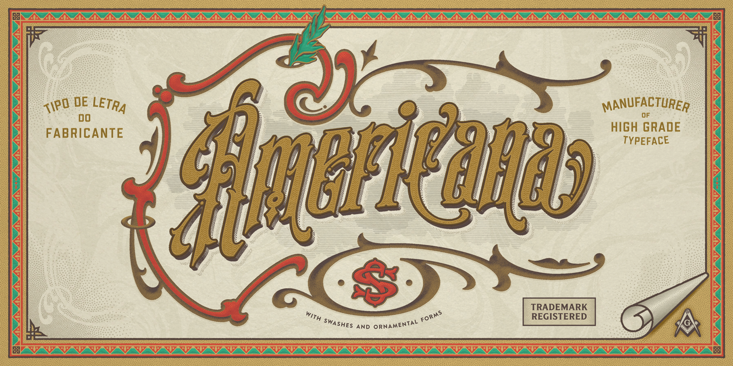 S&S Amberosa Fonts Collections - Ephemera Fonts